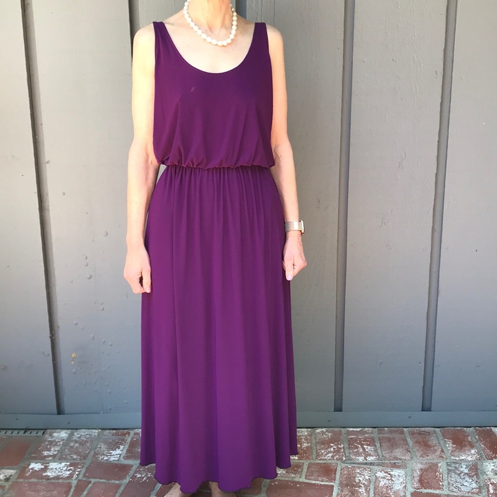 Purple maxi dress